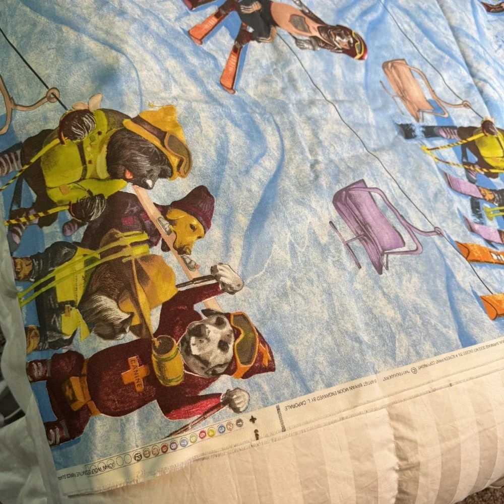 Vtg JOHN WOLF Textiles Bryan Moon 